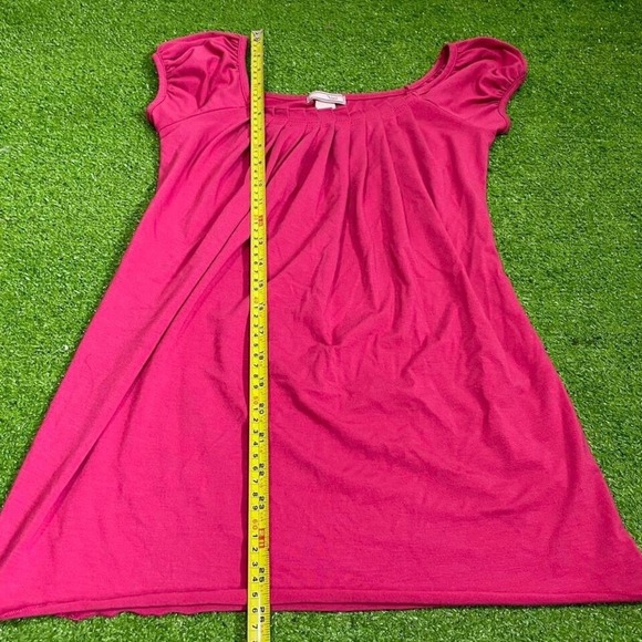 Pink short sleeve top with puffy sleeves y2k retro pink core - Picture 4 of 5